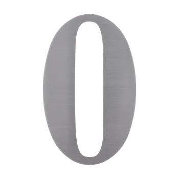 Zábradlí Číslo domovní 0, (156x1.5mm), s 3M páskou, broušená nerez K320/AISI 304
