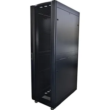 Rozvaděč LEXI-Net 19" stojanový rozvaděč 42U 800x1000 rozebiratelný, kolečka, 1000kg, perforované dveře, černý