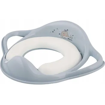 WC sedátko MALTEX Redukce na WC s úchyty měkká Velrybka Minimal - satin blue