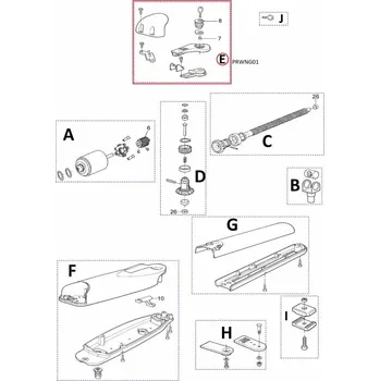 PRWNG01 dvířka odblokování - komplet pro WINGO