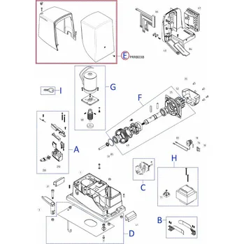 PRRB03B kit krytů pro RB600