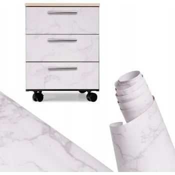 Tapeta SAMOLEPICÍ TAPETA 1,22x1m BÍLÝ MRAMOR