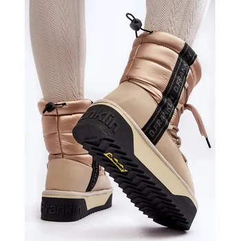 Dívčí sněhule Dámské sněhule se silnou podrážkou, Vegan D.Franklin béžová Velikost: 38