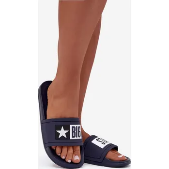 Dámské polobotky Dámské pantofle Big Star – námořnická modrá/bílá Velikost: 36