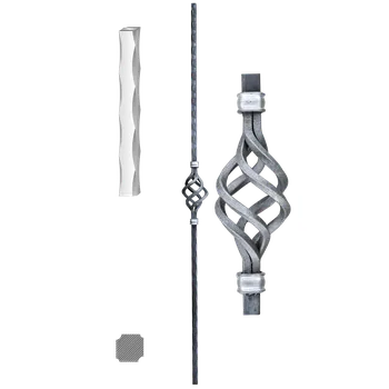 Zábradlí Kovaná výplň zábradlí H 900xL600mm,12x12mm,válcovaná ocel