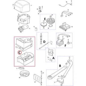 Pohon brány PRPP03 kompletní korpus pro POP