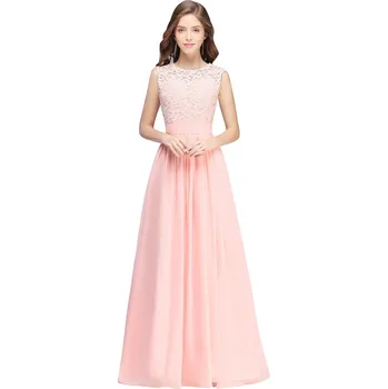 Dámské šaty Dlouhé krajkové šaty s rozšířenou sukní pro slavnostní a svatební příležitosti Barva: Růžová, Velikost: 4XL