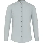 Pure by Hatico Pánská bavlněná košile Pure Slim Fit se stojáčkem- zelená velikost: 41/42, délka rukávu: dlouhý rukáv