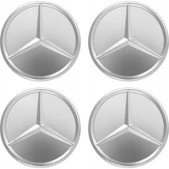 Auto-moto Víčka MERCEDES 75 mm stříbrná