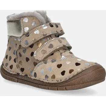 Dívčí zimní obuv Dětské semišové zimní boty Froddo PAIX UP WINTER béžová barva, G2110143 G2110143.26.25.28 80X, EUR 27