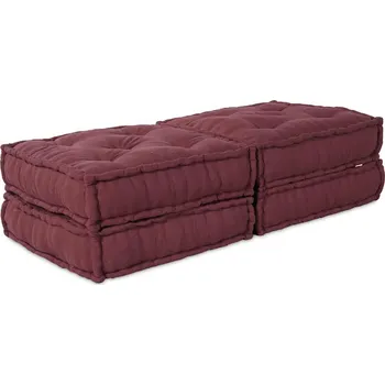 Podsedák Modulární pohovka 2 pcs Bordó 70 x 70 x 36 cm textil Siena3315075