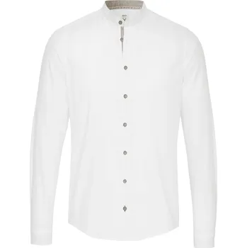 Pánská košile Pánská bavlněná košile Pure se stojáčkem - bílá velikost: 41/42, délka rukávu: dlouhý rukáv