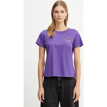 Pánské tričko Bavlněné tričko Pinko 103320.A2RN fialová 49X, vel. M