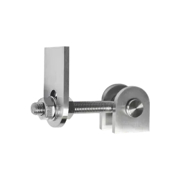 pant Nerezový pant nastavitelný M12 s kotevní deskou, otevírání 180°, broušená nerez K320 / AISI304