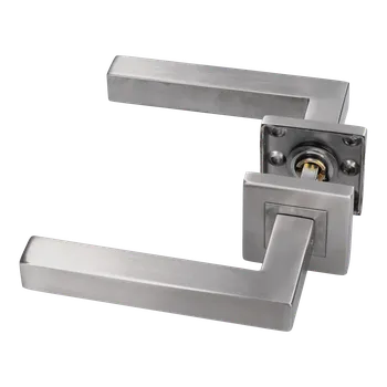 Dveřní kování Klika nerezová (pár), balení: 2ks klika, příslušenství k montáži, broušená nerez K320/AISI304