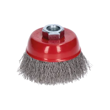 Drátěný kartáč PROTECO kartáč hrnkový 75mm x M14x2 NEREZ 0.35mm