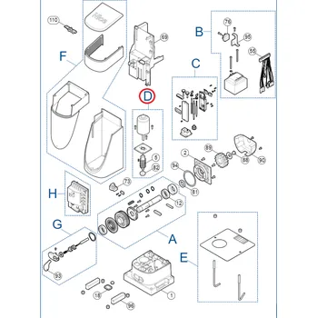 Zábradlí SPMTG05200 kit motora pre SLH400
