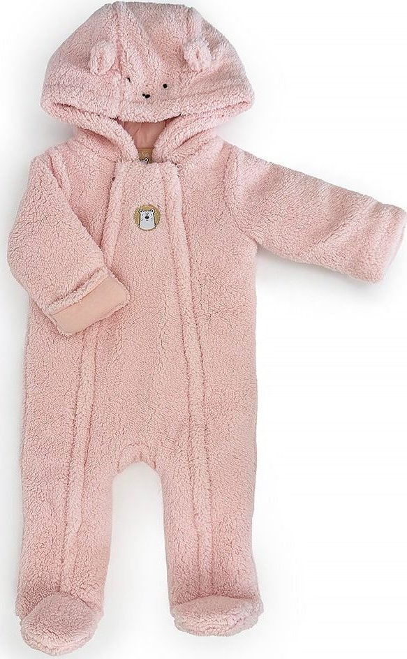 Zimní dívčí kojenecká kombinéza Pidilidi PD1166-03 Pink Velikost: 56/62, SizeAge: 0-3m