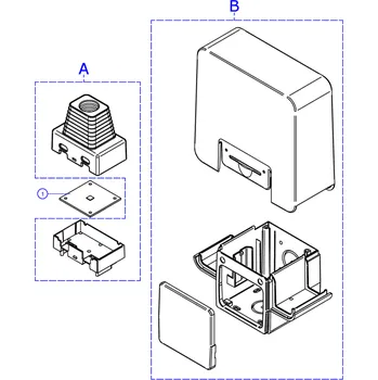 Příslušenství pro svítidlo Vnútorný plastový kryt pre ELDC
