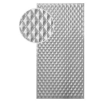 Plech Plech ocelový pozinkovaný DX51D, rozměr 2000x1000x1,2mm +/- 0.5%, lisovaný vzor - IHLAN 66x46mm, 3D efekt