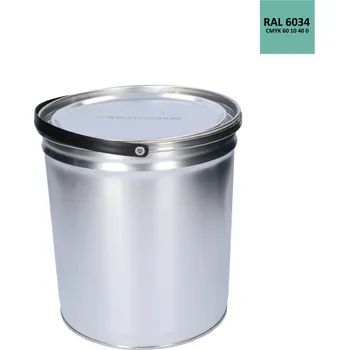 barva a nátěr na dřevo Barva antikorozní polomatná na zinek 5kg pastelově-tyrkysová