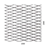 Tahokov Fe kosočtvercová oka: 42x14mm, (1000x2000x1,5mm)