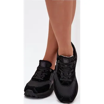 Dámské tenisky Dámské kožené tenisky Big Star Hi-Poly System – černé Velikost: 40