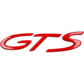 Elektrický zubní kartáček Samolepicí odznak PORSCHE 911 CARRERA GTS 10,5x2,4 cm červený