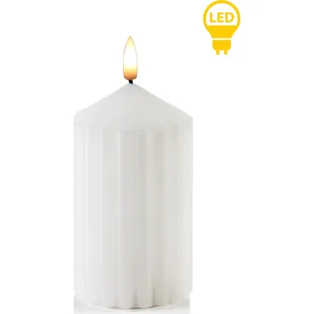 Svíčka LED svíčka Idalia 7x16 cm bílá