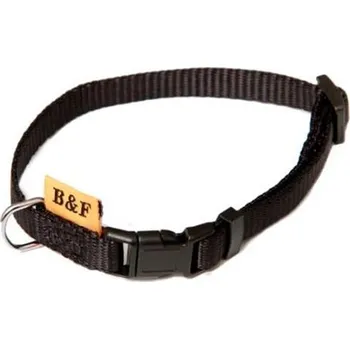 Obojek pro psa B&F Obojek puppy nylon rozlišovací - černý BAFPET 1,00 x 20-35 cm