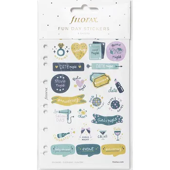 Kancelář Filofax Samolepky Zábava, Náplň Multi, Osobní/A5