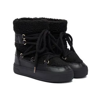 Dámská zimní obuv Sněhule Tommy Hilfiger Faux Shearling Snowboot FW0FW08788 Černá 41