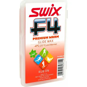 Lyžařský vosk Skluzný vosk Swix F4-60W-N Glidewax Warm 60g w/cork vosk 60 g