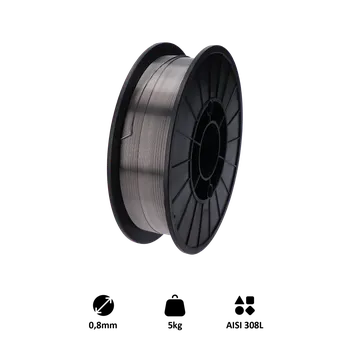 Příslušenství ke svářečce Svařovací drát /AISI 308L (0.8 mm) 5 kg, pro svařování MIG-MAG nerez
