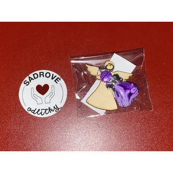 HandMade by VeJa Andílek na dřevěném andílku l. (velké srdce)