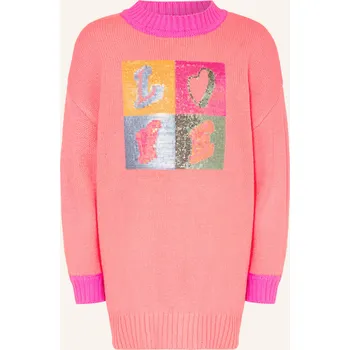 Dámské šaty Billieblush Dívčí Pletené Šaty S Flitry, lososová / růžová, 110