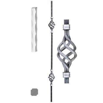 Kovaná výplň zábradlí H 900xL60mm,12x12mm,válcovaná ocel