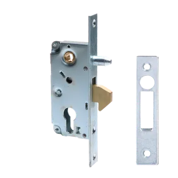 Dveřní kování Hákový zámek na posuvnou bránu, hloubka 60 mm, rozteč 72 mm