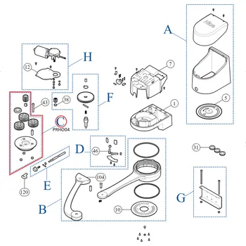 PRHO04 kit ozubených kol pro HOPP