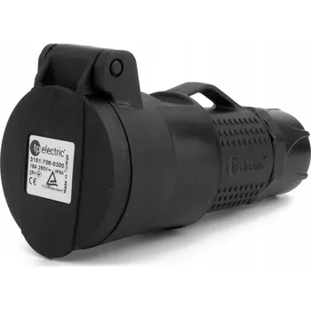 Elektrická zásuvka Elektrická zásuvka UPS s kabelovou průchodkou 16A TYP E IP54 250V AC TPE 3101-