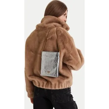 Kabelka Kabelka PINKO Flat Satchel AI 25-26 PCPL 105352 A2OT Stříbrná OS