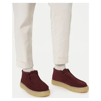 Pracovní obuv Kotníková obuv Clarks Torhill Hi 26183423 Bordó 44