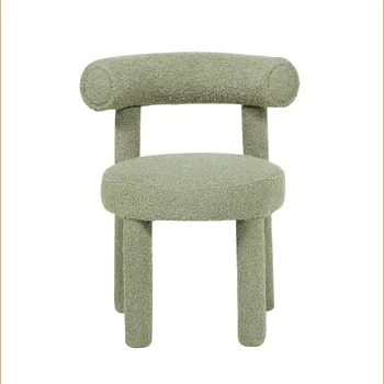 Jídelní židle Designová čalouněná jídelní židle Leith zelená