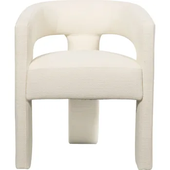 Obývací pokoj Designové čalouněné jídelní křeslo Leith perleťově bílé