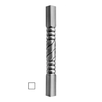 Závitová tyč Tyč - trubková H = 1200 mm se čtvercovou základnou 60 x 60 mm, stěna 1,5 mm
