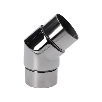 Zábradlí Do vypredania zásob: zmenšená spojka rohová 45° na trubku ø 42.4mm, leštená nerez /AISI304