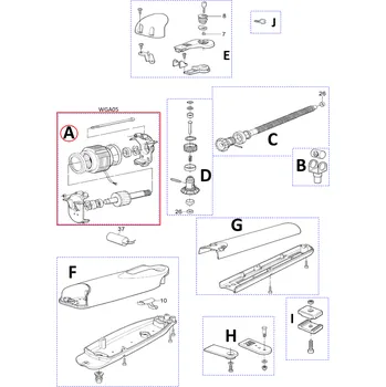 WGA05 kit - elektromotor pro WG5000 a WG4000, 220V