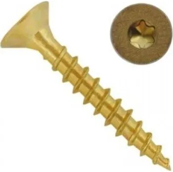 Vrut - vrut do dřeva ZH TORX zinek žlutý T20 pr. 4 mm Délka: 30 mm, Balení: 1000 ks, Závit: Celý