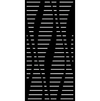 Příslušenství pro plot Designová kovová výplň, laserem vypálený vzor 9341, rozměr 1000x2000x2,0 mm +/- 0,5%, bez povrchové úpravy, perforace 15%