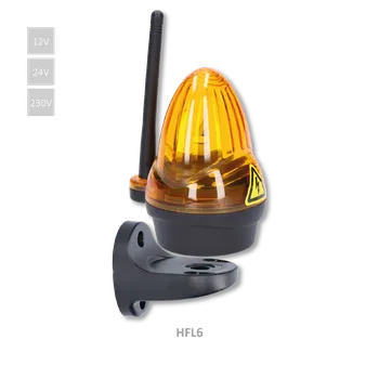 Maják Oranžový výstražný LED maják s anténou 12/24/230 V, AC/DC, držák pro boční úchyt, rozměr ø76 x 125, svítivost 739 lux (nevhodný k řídicí jednotce CT-102)